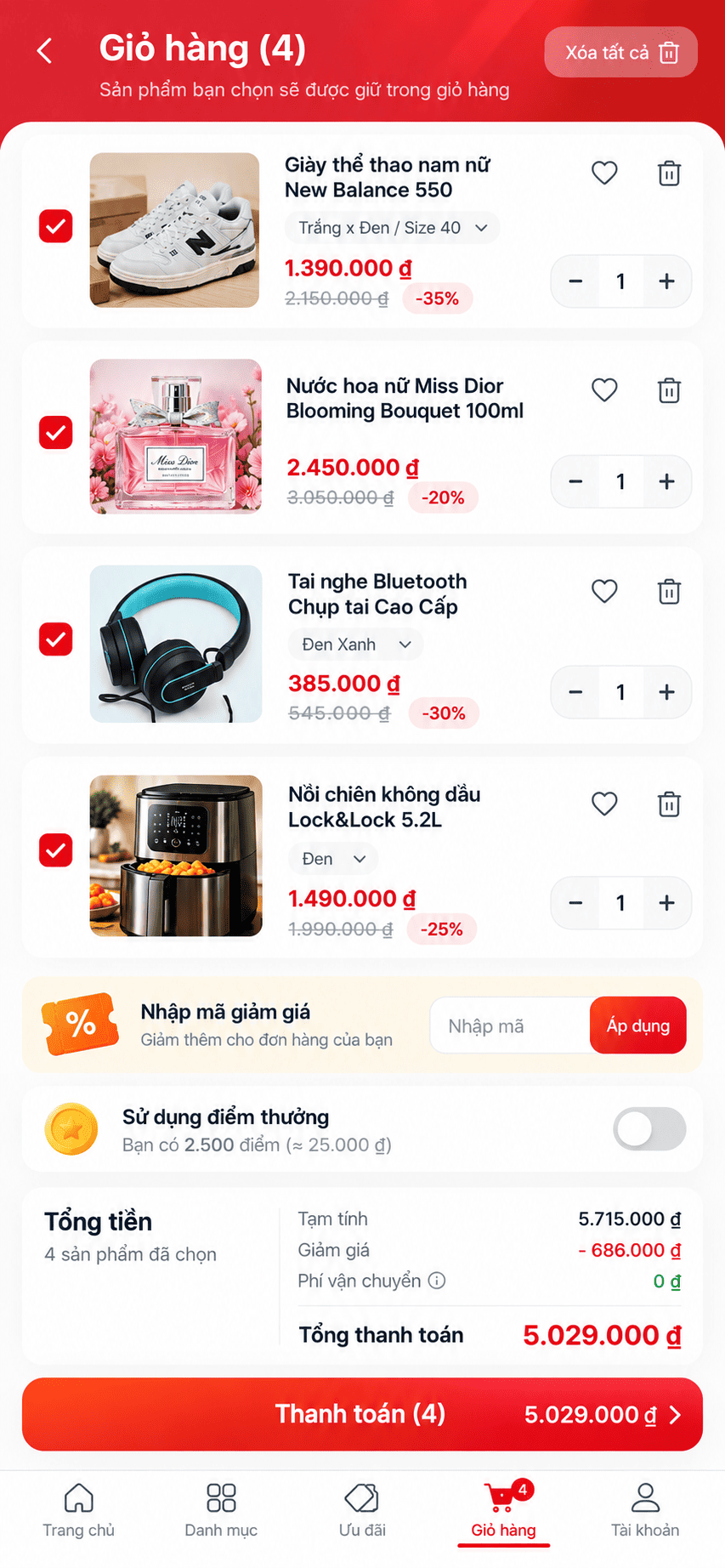 App kinh doanh online